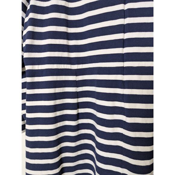 J.Crew 365 Breton Stripe Navy White Fit and Flare Dress Size 2X Nautical Beachy - Picture 9 of 12